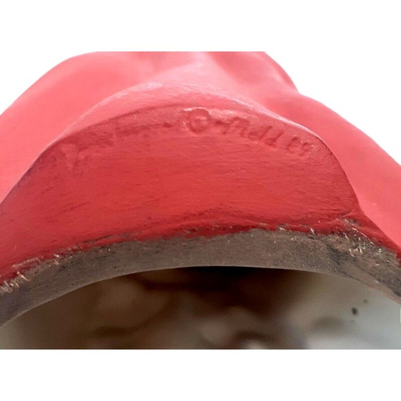 Ceramic Santa Claus figurine with Forest Animal signed on bottom Christmas 11" - Picture 8 of 9